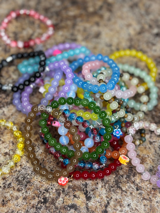 Freestyle Glass Bead Bracelets